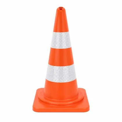 50 cm Kare Tabanlı Koni Eko 2 Reflektifli – 502804R2ECO